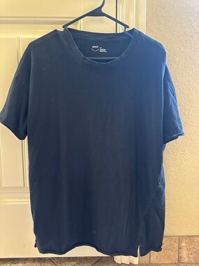 aerie Men's Black Crewneck Tee Oversized small